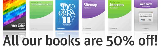All books are 50% off!